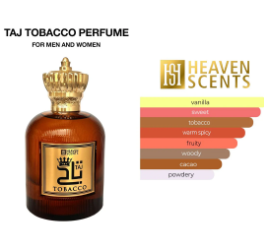 Taj Tobacco Perfume 100ml by Heaven Scents