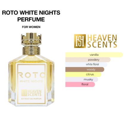 Roto White Nights Perfume 100ml Extrait De Parfum, By Heaven Scents