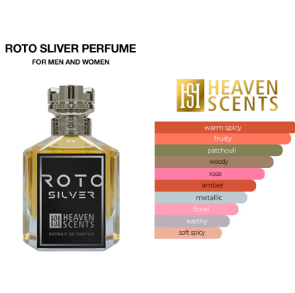 Roto Silver Perfume 100ml Extrait De Parfum, By Heaven Scents