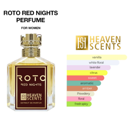 Roto Red Nights Perfume 100ml Extrait De Parfum, By Heaven Scents