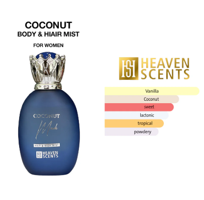 Coconut Musk Hair and Body Mist Spray for Unisex, 50ml