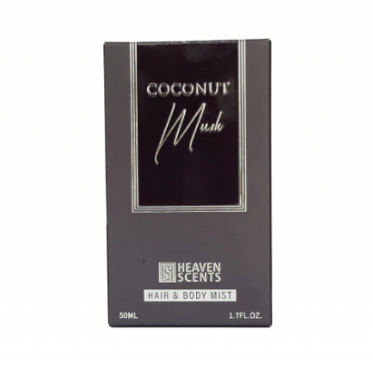 Coconut Musk Hair and Body Mist Spray for Unisex, 50ml