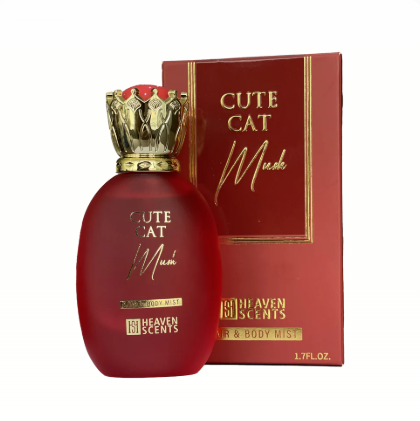 Cute Cat Musk Hair and Body Mist Spray for Unisex, 50ml